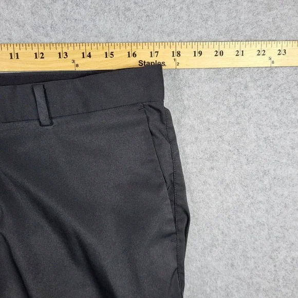 Nike Shorts Men's 34 Black Flat Front Dri-Fit Standard Fit Pockets Golf Casual - Picture 10 of 14